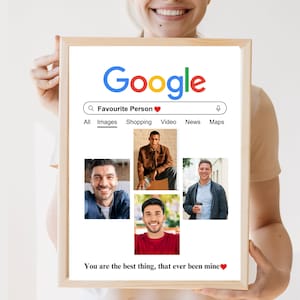 Personalisierte Valentinstag Geschenk, Geburtstagsgeschenk, Google Bilderrahmen, Valentinstag Geschenk für Sie, Freundschaft Tagesgeschenk, individuelles Geschenk