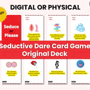 Dirty Adult Game Cards, giochi di carte stampabili, giochi per la serata romantica, gioco di carte per coppie romantiche, spunti di conversazione civettuoli, gioco di sfida per coppie