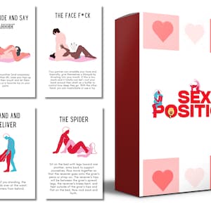 50 cartes de jeu de positions sexuelles, jeux de cartes Kamasutra pour couple, jeu de sexe imprimable pour adultes, jeu de cartes de couple romantique, cadeau coquin pour lui