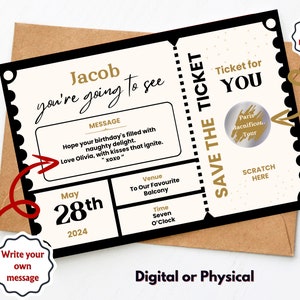 Carte à gratter pour les fêtes, carte à gratter pour les fêtes, carte à gratter faites vos valises, carte à gratter anniversaire surprise, à gratter