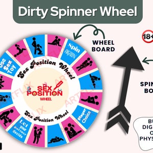 Sex position spinner game, Spin the Bottle, Drinking Board Games, Adult Drinking Printable board, Date Night Games, Birthday Gift for Him