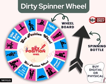 Sex position spinner game, Spin the Bottle, Drinking Board Games, Adult Drinking Printable board, Date Night Games, Birthday Gift for Him
