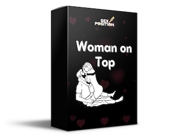 Woman on top sex position game card deck, 50 Kamasutra card Games for couple, Adult Sex Game Romantic Couple card Game, Naughty Gift for Him