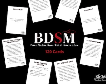 BDSM Card Game for Couples,Kinky Printable Game, Dominance and Submission Challenge, Dirty Intimate Date Night, Adult Bedroom Game