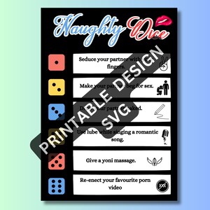 Dirty Dice Couple Game : jeu de cartes romantique pour adultes (PDF imprimable) image 10