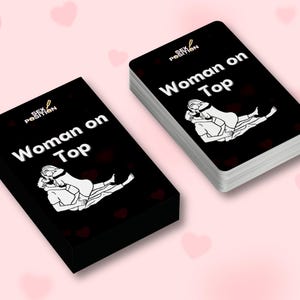 Woman on Top Sex Position Game Card, 53 Kamasutra Card Games for Couple