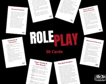 Roleplay Card Game for Couples: 50 Romantic & Spicy Scenarios (Digital Download)