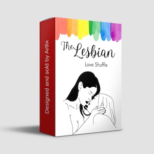Juego de cartas lésbico, Juegos de citas nocturnas, Juego de cartas de pareja romántica, Tarjetas de besos imprimibles, Iniciadores de conversación coqueta digital