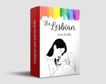 Lesbian card game, Date Night Games, Romantic Couple card Game, Printable Kissing cards, Digital Flirty Conversation Starters