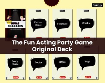 Dumb Charades: carte da gioco per adulti sporchi (download digitale)