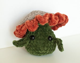 MADE TO ORDER Cottagecore Flower Mush Crochet Plushie Amigurumi Stuffed Animal