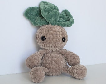 MADE TO ORDER Mandrake Pal Crochet Plushie Amigurumi Stuffed Animal