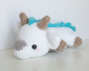 MADE TO ORDER Spirited Anime Dragon Crochet Plushie Amigurumi Stuffed Animal