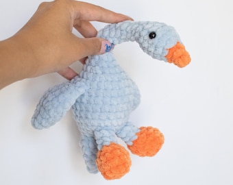 MADE TO ORDER Silly Goose Crochet Plushie Amigurumi Stuffed Animal