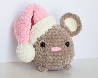 Sleepy Chinchilla Crochet Plushie Amigurumi Stuffed Animal