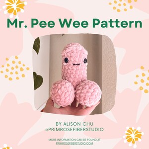 PATTERN ONLY for Mr. Pee Wee Crochet Amigurumi Plush