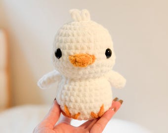 Chubby Duckling Crochet Plushie Amigurumi Stuffed Animal MADE TO ORDER
