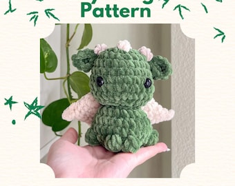 PATTERN ONLY for a Baby Dragon Crochet Amigurumi Plush