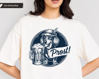 Camiseta de perro salchicha, camiseta de Oktoberfest, regalo de perro salchicha, camiseta Cheers, ropa de perro salchicha, camiseta con cara de perro, regalos para perro salchicha, Oktoberfest