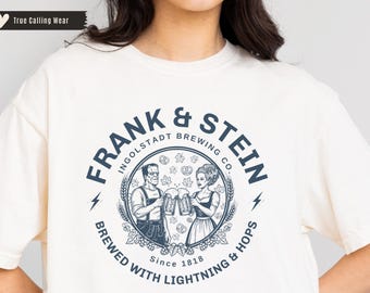 Oktoberfest Shirt Frankenstein Shirt Couple Halloween Shirt Cheers Shirt Funny Beer Shirt Prost Shirt Bride Of Frankenstein