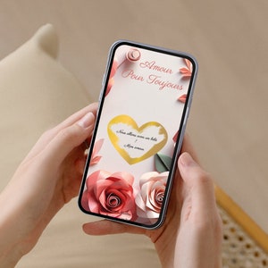 Customizable digital scratch card - Surprise ticket - Announcement - Grandparents