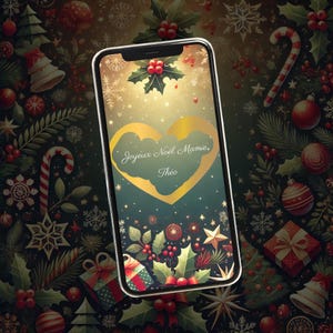 Carte à gratter numérique personnalisée - Voeux de Noël
