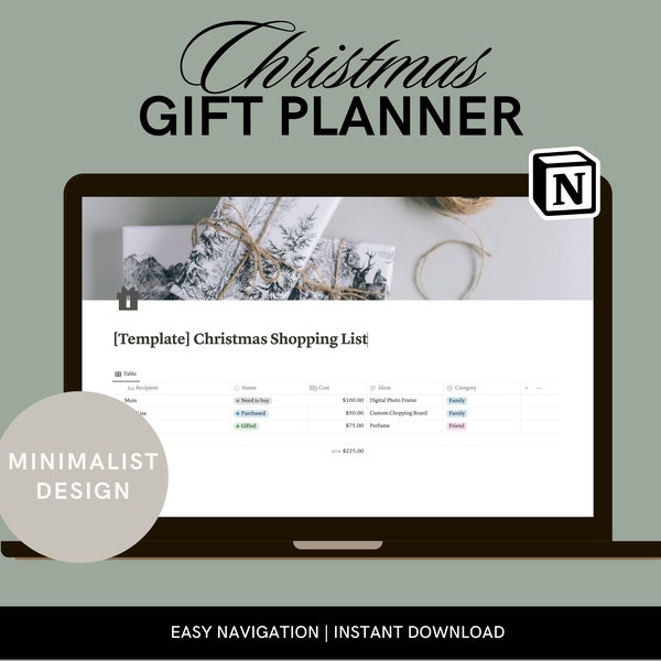 Notion Template Shopping List Etsy Notion Template Shopping List Etsy