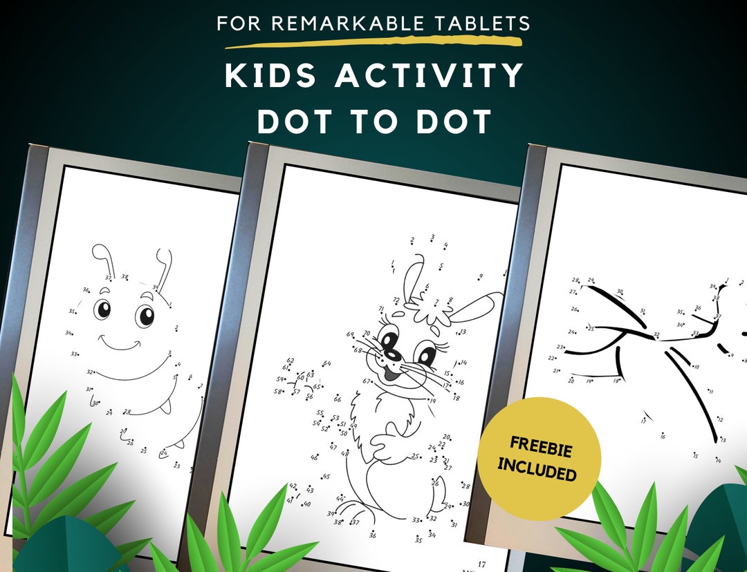 Remarkable 2 Templates Kids Activity Dot to Dot Remarkable Games for