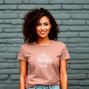 Beautiful Girl tshirt mocup multiple colors bundle