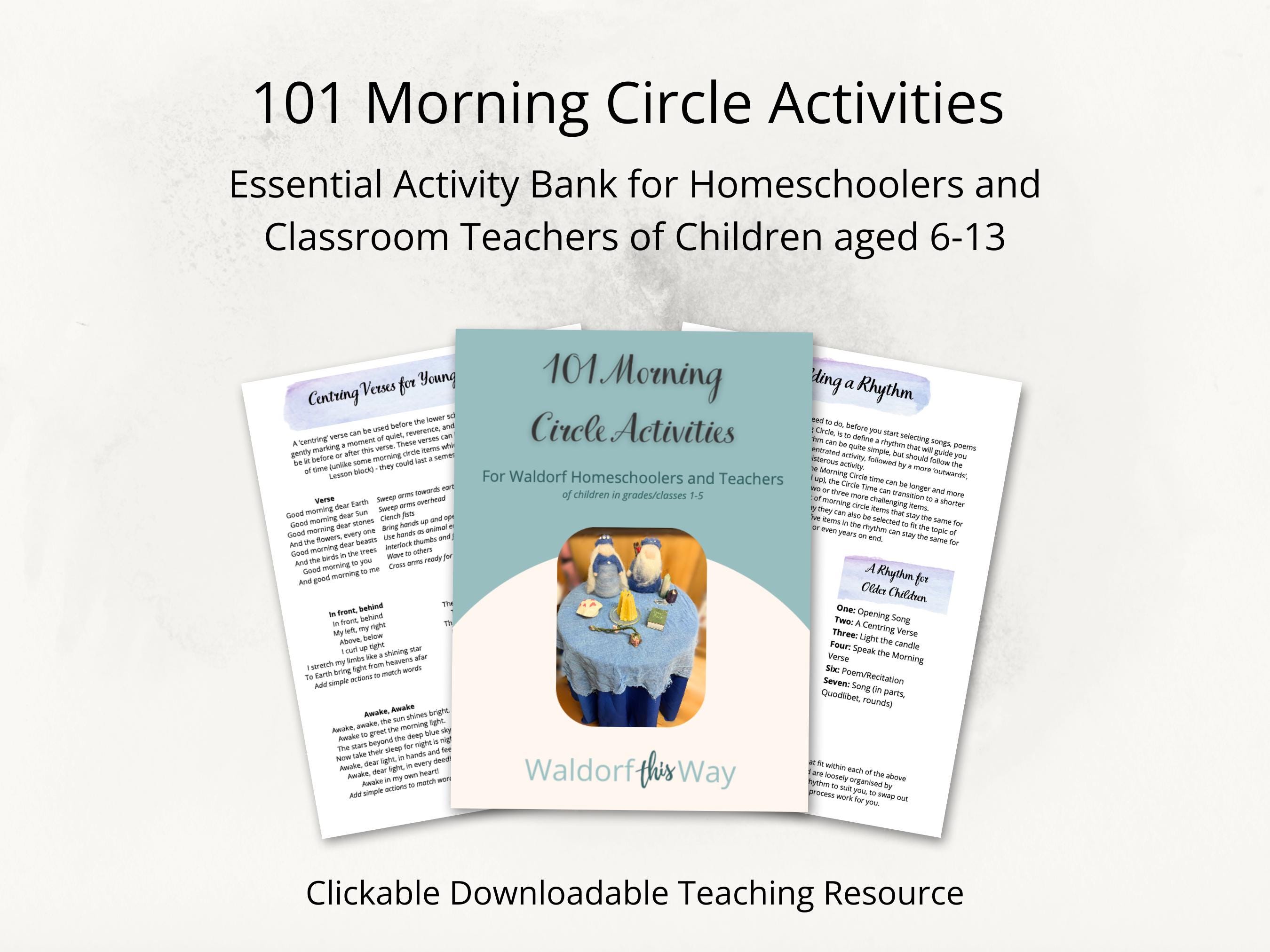 101 Morning Circle Time Activities Resource Bank Teaching Elementary ...