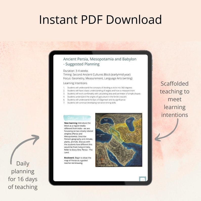 Ancient Persia Mesopotamia Fifth Grade Language Arts History Math Main ...