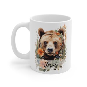 Ceramic Bear Mug - Personalized and Functional Coffee Cup - Unique Gift for Bear Lovers