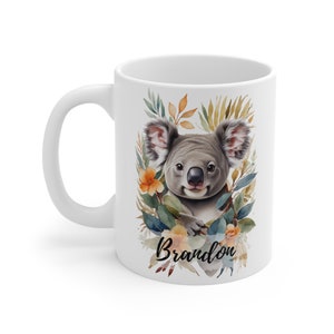 Ceramic Koala Mug - Personalized and Functional Coffee Cup - Unique Gift for Koala Lovers