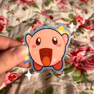 Kirby-sticker | Holografische waterdichte sticker