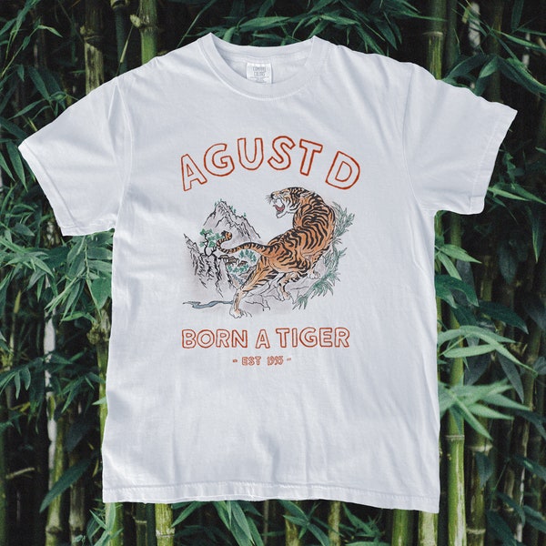 Agust D BTS Suga Vintage Tiger Shirt D-Day