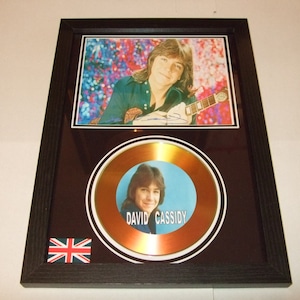 david cassidy signed  mount framed