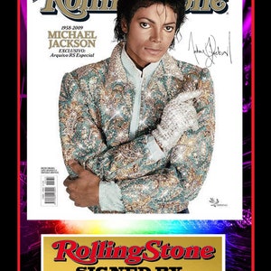 michael jackson  signed mount  framed