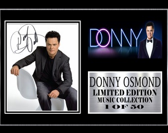 DONNY OSMOND  signed mount