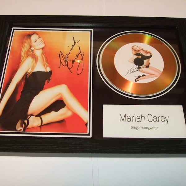 Mariah Carey  signed  mount framed