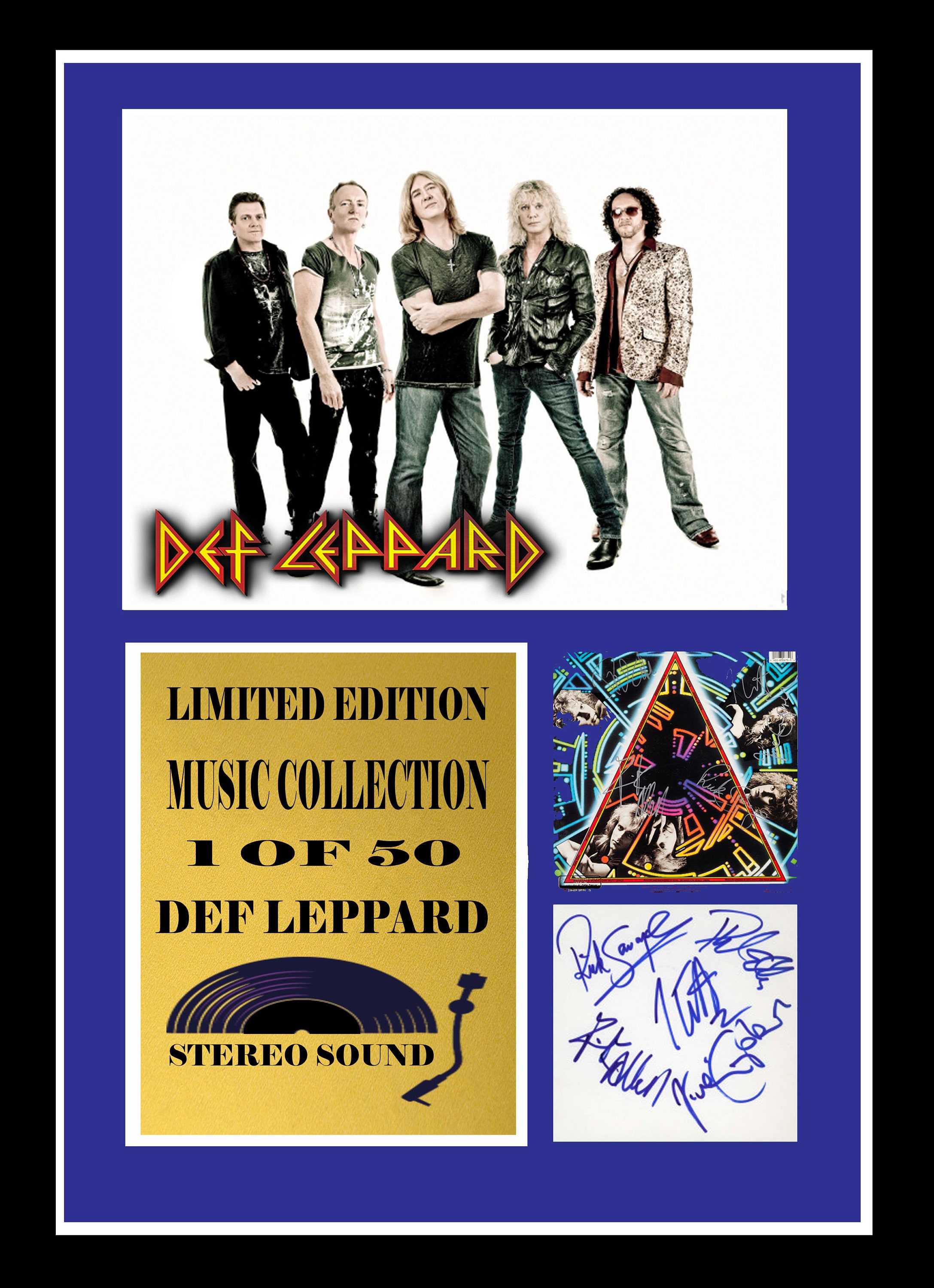 Def Leppard Signed Mount - Etsy
