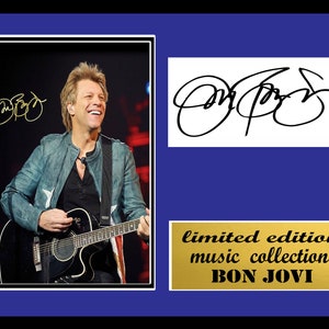 bon jovi signed mount