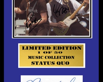 status quo  signed mount