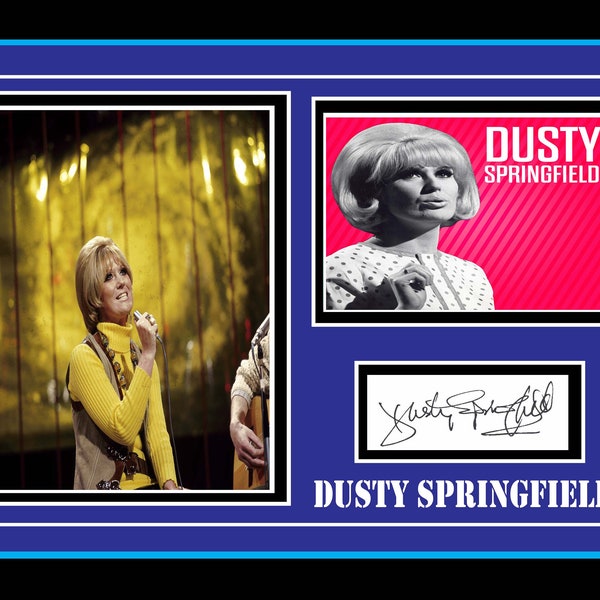 dusty springfield  signed mount