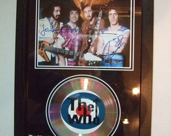 the who  signed mount framed