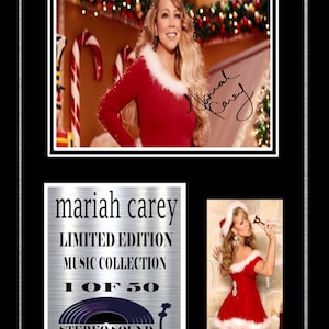 MARIAH CAREY  signed mount