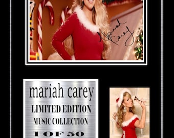 MARIAH CAREY  signed mount