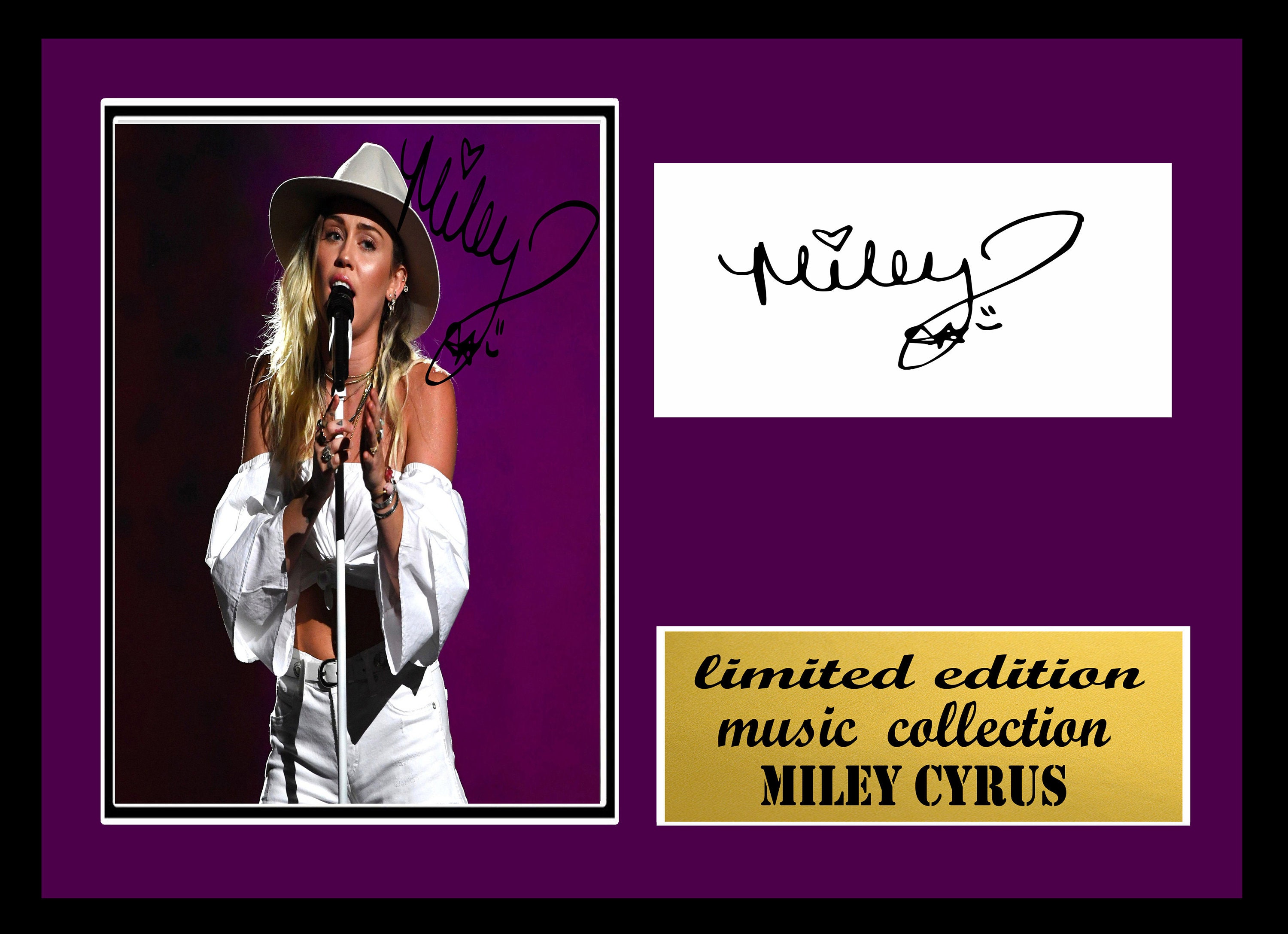 Miley autograph - Etsy 日本