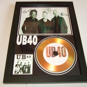 ub40 signiert Passepartout gerahmt
