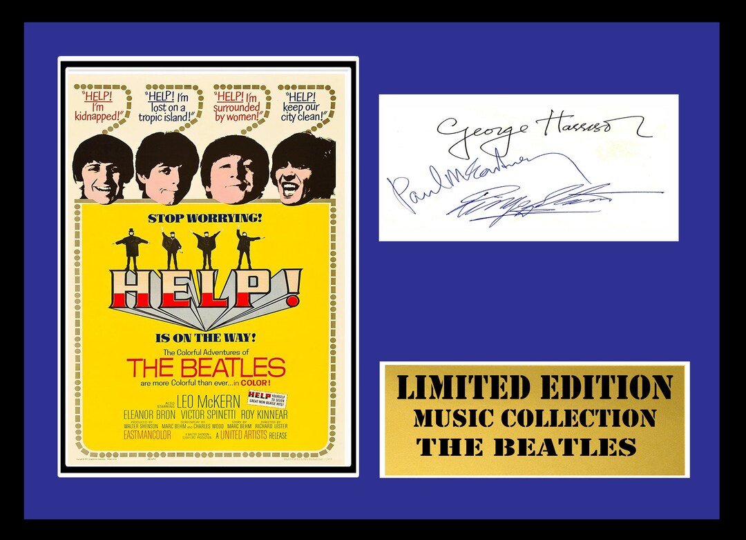 The Beatles Signed Mount - Etsy