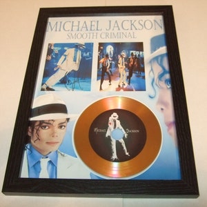 michael jackson   signed  mount framed
